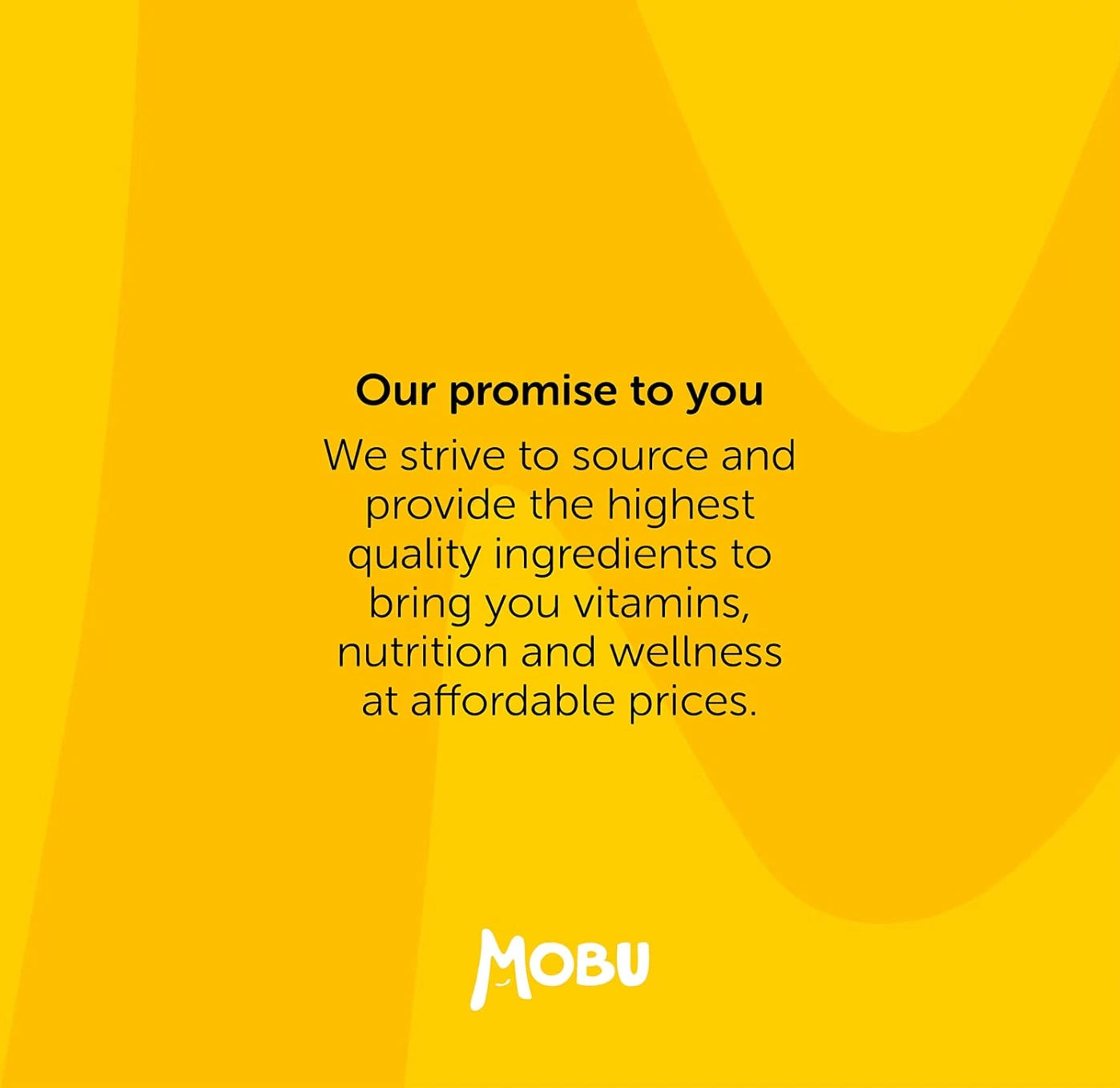 Yellow background with black text and Mobu logo