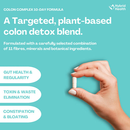 10 Day Rapid Colon Cleanse – Detox Supplement (30 High Strength Capsules)