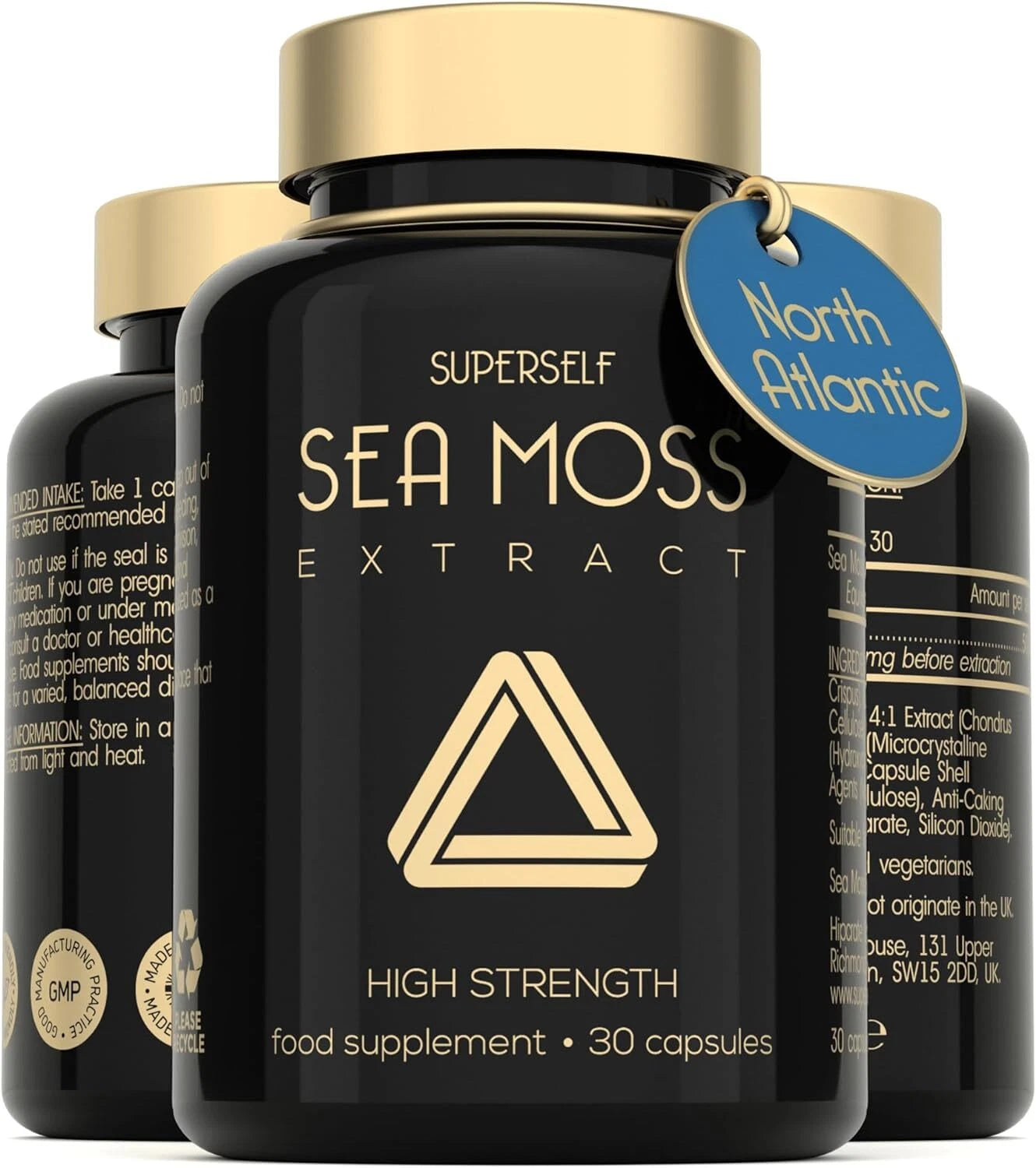 Irish Sea Moss Capsules 2000mg | High Strength | 30 Vegan Capsules | Made in UK