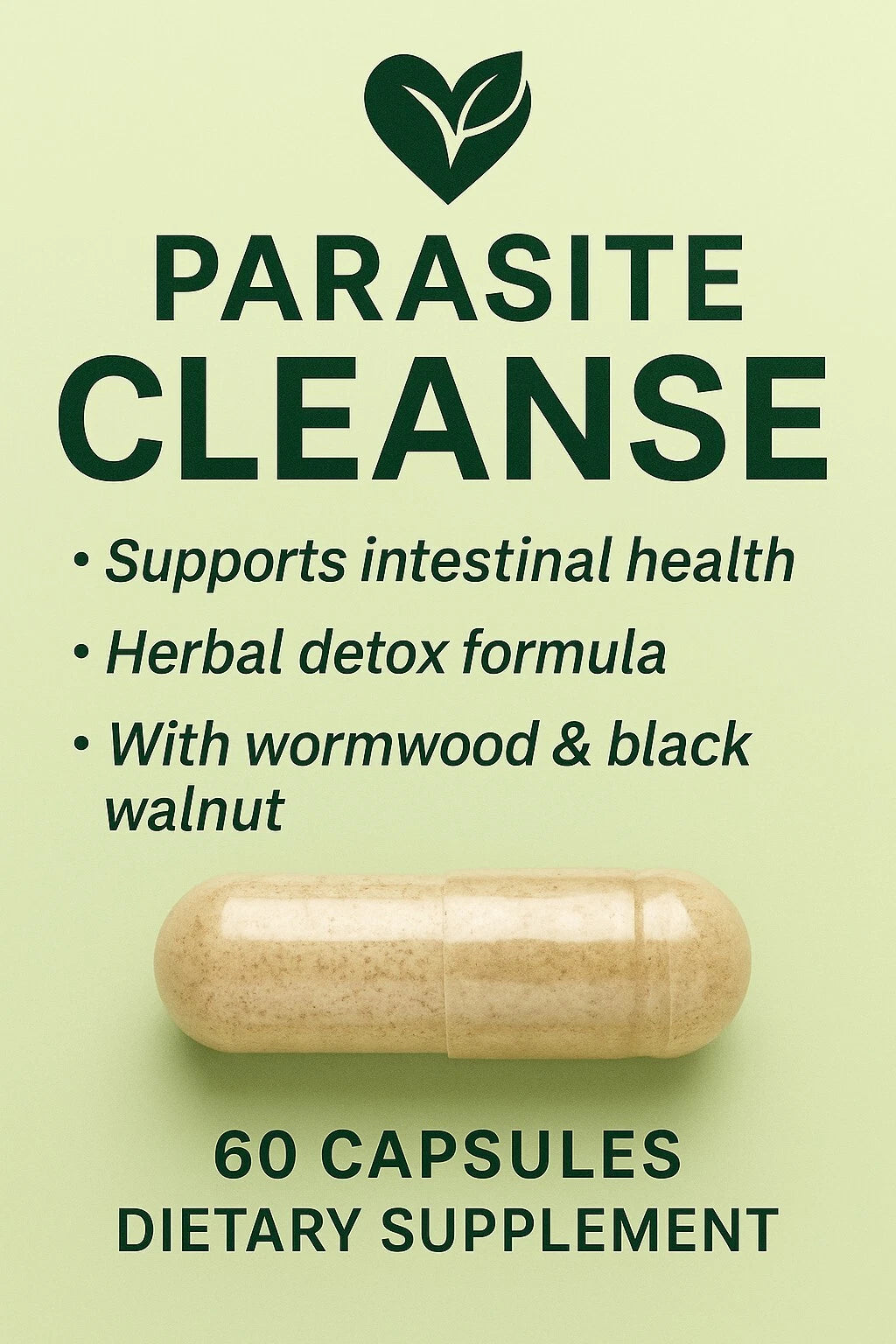 Parasite Cleanse Detox Capsules – 30 Herbal Capsules for Gut Cleanse & Colon Support