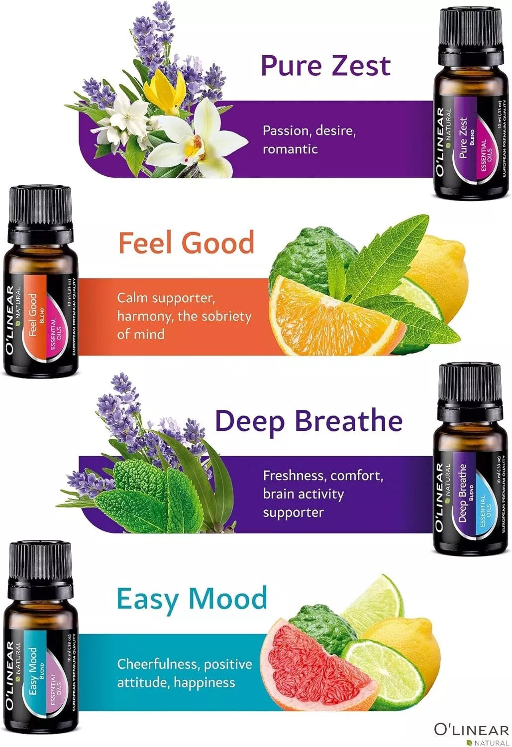 Top 12 Essential Oils & Blends Set – 12 x 10ml