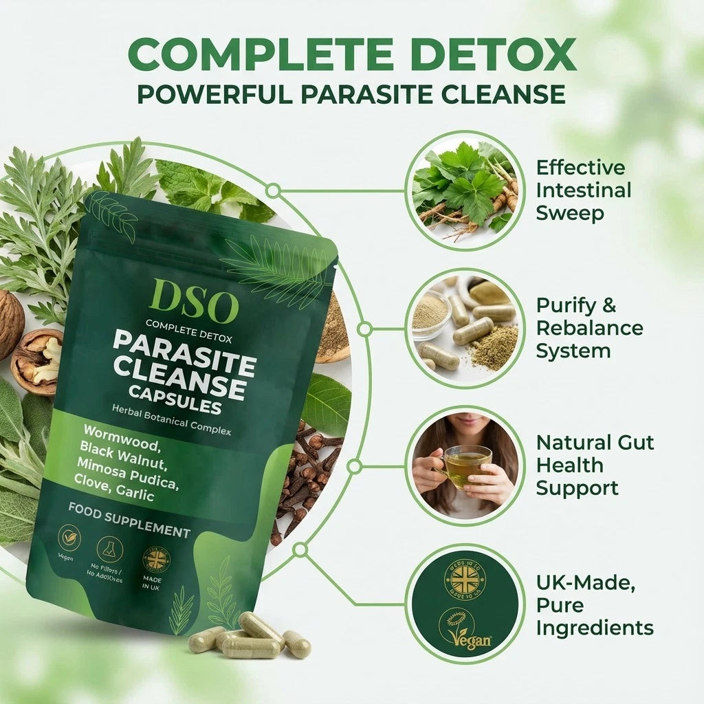 Parasite Cleanse Detox Capsules – 30 Herbal Capsules for Gut Cleanse & Colon Support