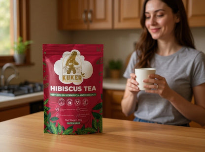 Hibiscus Tea – 30 Premium Tea Bags (50g) Caffeine-Free Herbal Infusion