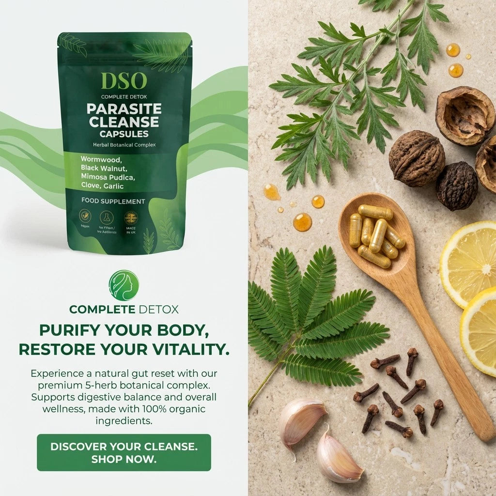 Parasite Cleanse Detox Capsules – 30 Herbal Capsules for Gut Cleanse & Colon Support