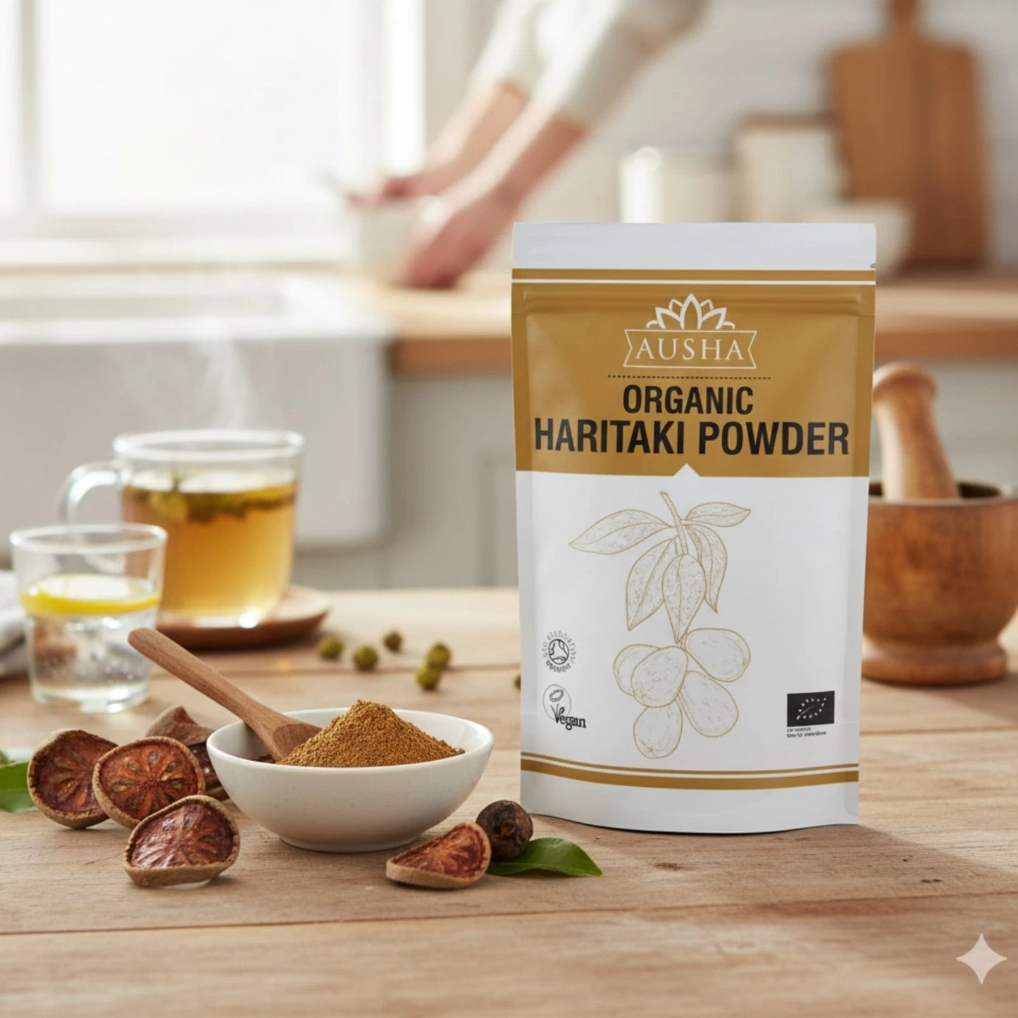 Organic Haritaki Powder 200g – Gut Health, Digestion & Detox Support