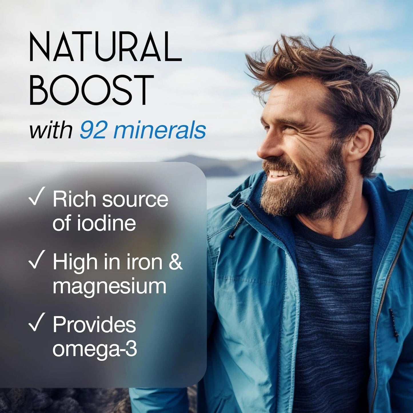 Irish Sea Moss Capsules 2000mg | High Strength | 30 Vegan Capsules | Made in UK
