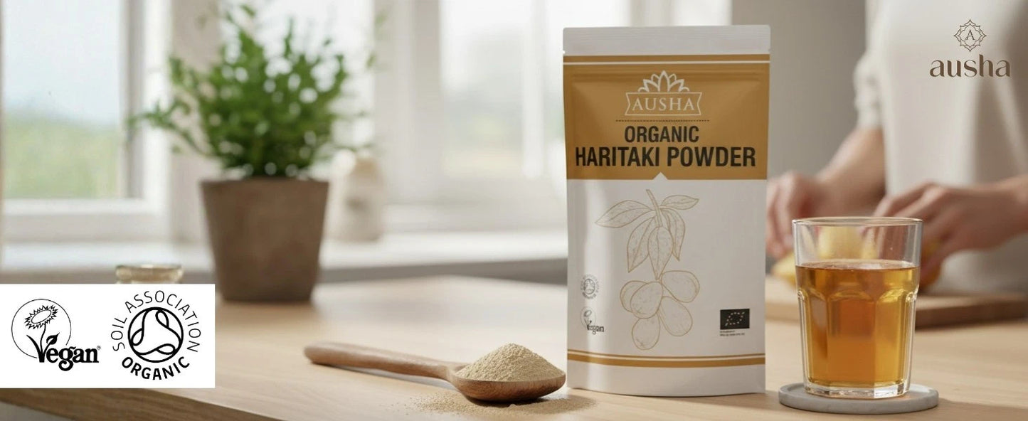 Organic Haritaki Powder 200g – Gut Health, Digestion & Detox Support
